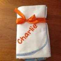 Robot Personalized Flannel Baby Blankets