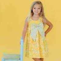 Boutique Girls Dress Party Babies Toddlers Yellow Precious