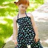 Boutique Girl's Polka Dot Halter Capri Set