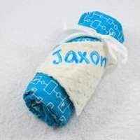 Organic Cotton Baby Blanket Stroller Contemporary Personalized