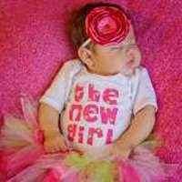 Newborn Girl Bodysuit Pink Baby Gift Contemporary