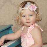 Toddlers Headband Pink Flower