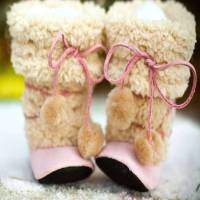 Girly Pink Infant Baby Eskimo Boots