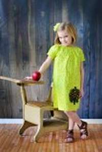 Appliqued Peasant Girl Dress