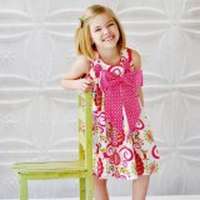 Modern Baby and Girl Boutique Bow Dress