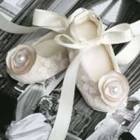 Handmade Cream Lace Flower Baby Girl Shoes Toddler