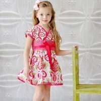 Modern Pink Girl Boutique Dress