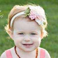 Heirloom Flower Baby and Girls Headband (American Made)