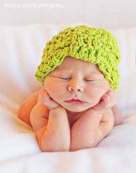 Lime Baby and Toddler Girls Cloche Hat