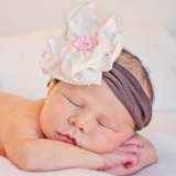 Sweet Magnolia Baby Girl Flower Headband (American Made)