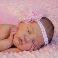 Lottie Pink Baby and Girls Flower Headband (American Made)