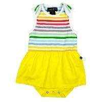 Rainbow Sleeveless Striped Baby Girl Sundress