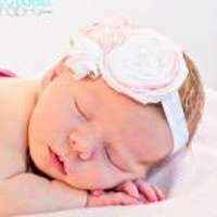 Mae Baby and Girls Pink and White Headband (American Made)