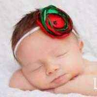 Christmas Baby Girl Holiday Headband (American Made)