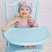 Pink and Aqua Baby Girl Lace Ruffle Petti Romper