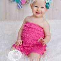 Pretty in Pink Lace Ruffle Baby Girl Petti Romper