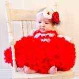 Red Chiffon Baby Girl Boutique Pettiskirt