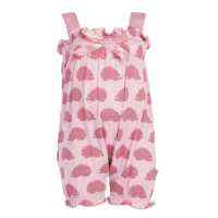 Porcupine Print Pink Sleeveless Baby Girl Romper (Organic Bamboo)