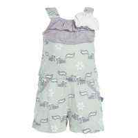 Aloe Girls Sleeveless Romper with Skunk Print (Organic Bamboo)