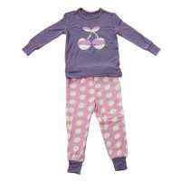 Cherry Dot Baby and Toddler Girls 2 Piece Pajama Set (Organic Bamboo)