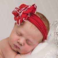 Roses are Red Baby and Girls Flower Headband (American Made)