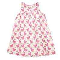 Pink Chicken Sleeveless Girls Dress