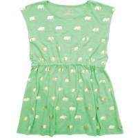 Elephant Green Hadley Big Girls Dress