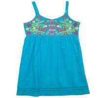 Sunny Blue Spaghetti Strap Big Girls Dress