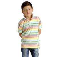 Ace Striped Short Sleeve Big Boys Polo Shirt