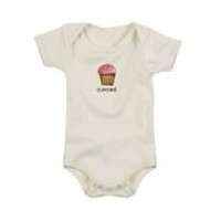 Cupcake Short Sleeve Baby Girl Nickname Bodysuit (Organic Cotton)
