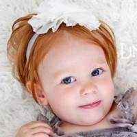 Alexandra Chiffon Flower Girls Headband (American Made)