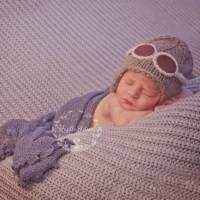 Aviator Baby and Kids Knit Hat