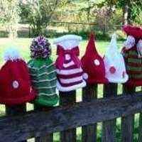 Christmas Children's Infant Hand Knit Hats