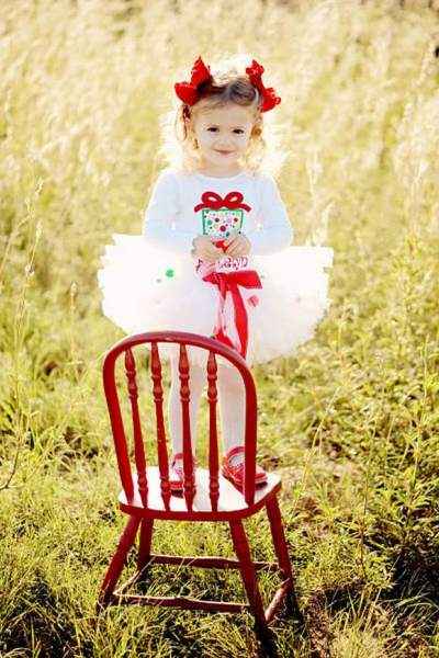 White Christmas Holiday Tulle Baby and Girls Boutique Tutu (American Made)