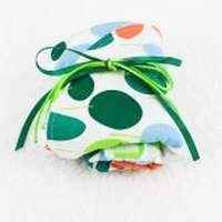 Modern Tree Print Baby Boy Bib and Burp Cloth Gift Set (American Made)