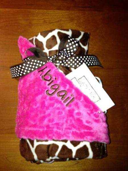 Pink Minky Dot Baby Blanket - Lemonade Couture