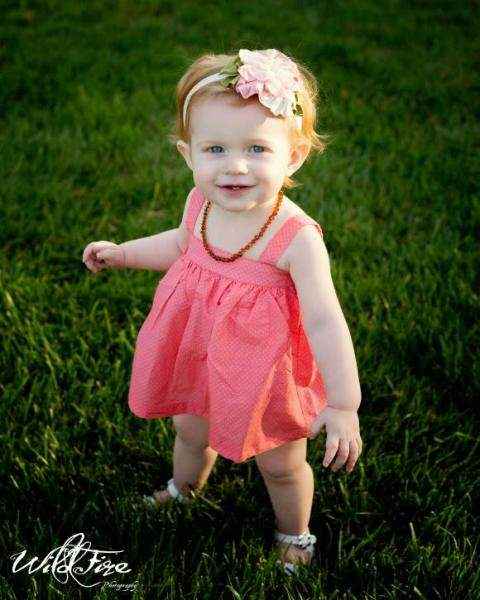 Coral Pindot Sleeveless Baby Girl Bubble Dress