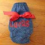 Personalized Denim Baby and Little Kids Diaper Cover and Bloomers (American Made)