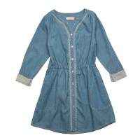 Kennedy Long Sleeve Chambray Big Girls Dress