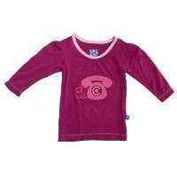 Telephone Long Sleeve Soft Baby Girl Tee (Organic Bamboo)