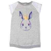 Bunny Princess French Terry Baby and Little Girls Dress