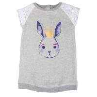 Bunny Princess French Terry Baby and Little Girls Dress