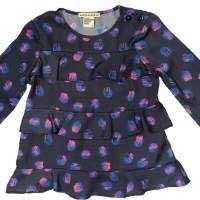 Fall Moon Long Sleeve Little Girls Blouse (American Made)