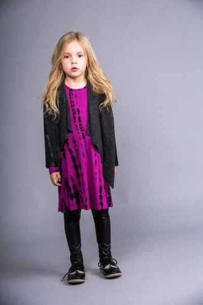 Cecile Big Girls Modern Cardigan Jacket (American Made)