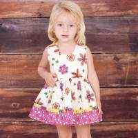 Sleeveless Verbena Dress Baby Girl Bloomer Romper