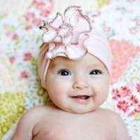 Vibrant Rose Unique Boutique Baby and Girls Flower Headband (American Made)