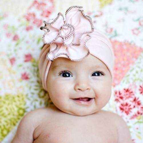 Vibrant Rose Unique Boutique Baby and Girls Flower Headband (American Made)