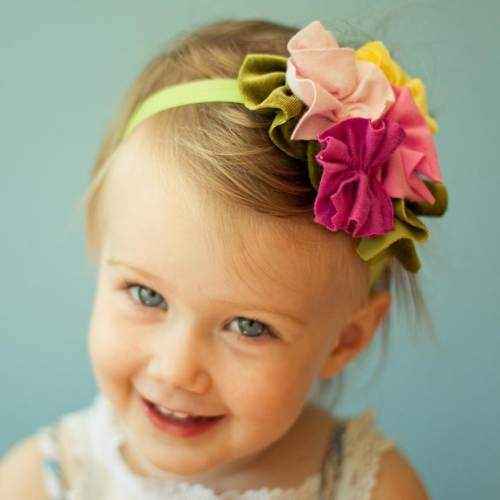 Birthday Sprinkles Girls Soft Flower Headband (American Made)