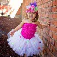 Pom Pom Tulle Baby and Girls Boutique Tutu (American Made)