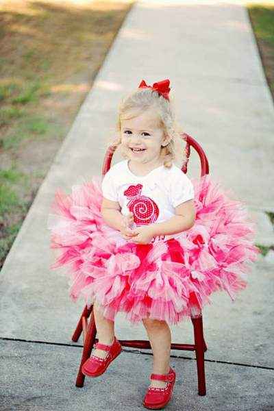 Candy Cane Christmas Holiday Tulle Baby and Girls Boutique Petti Tutu Skirt (American Made)